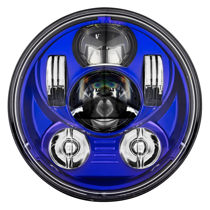 Eagle Lights Indian Scout Blue Headlight Kit  Fits 2014 to Current Scout 60 Scout and Scout Bobber
